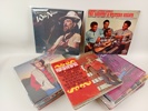 Parti LP-/vinylskivor, varierad genre, Mestadels Country