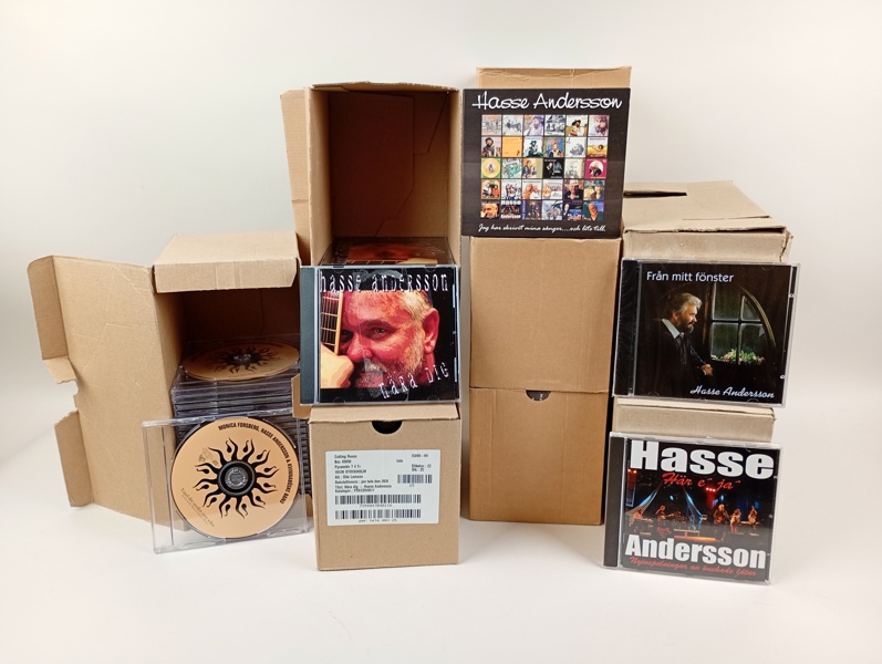 Parti CD-skivor, Hasse Andersson, obegagnade