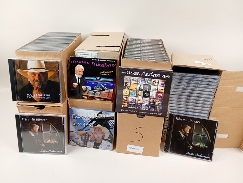 Parti CD-skivor, Hasse Andersson, obegagnade