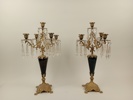 Bordskandelabrar, par Oscarianska, sent 1800-tal