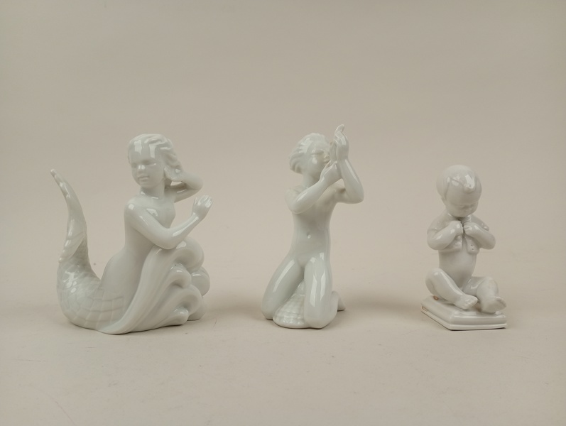 Figuriner 3 st, Rörstrand bl.a. Harald  Salomon