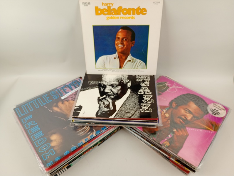 Parti LP-/vinylskivor, Blandad genre bl.a. Jazz