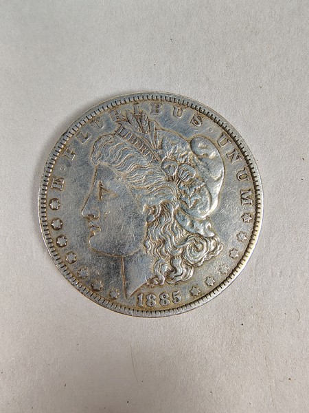 Silvermynt, One Dollar "Morgandollar" 1885