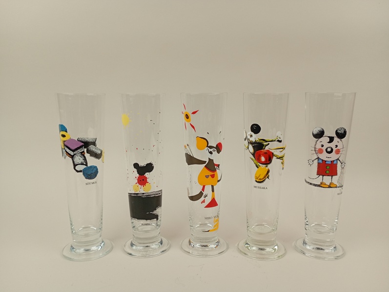 Ölglas 5 st, "Konst på glas" Lasse Åberg