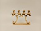 Kandelaber, mässing 4-armad