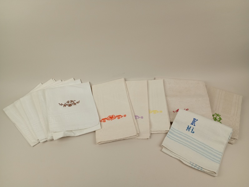 Köks-/Linnehanddukar, 12 st