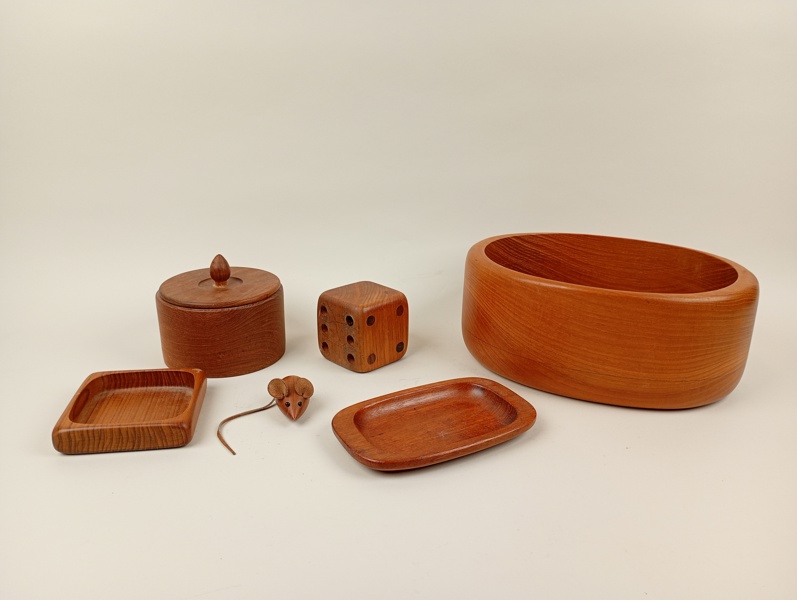 Teakföremål bl.a. AB Söwe 