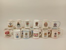 Miniatyrsejdlar 18 st, "The Official Tankards of the World's Freat Breweries" Franklin Porcelain