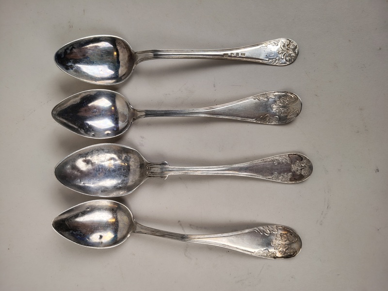 Kaffeskedar, 1800-tal 4 st