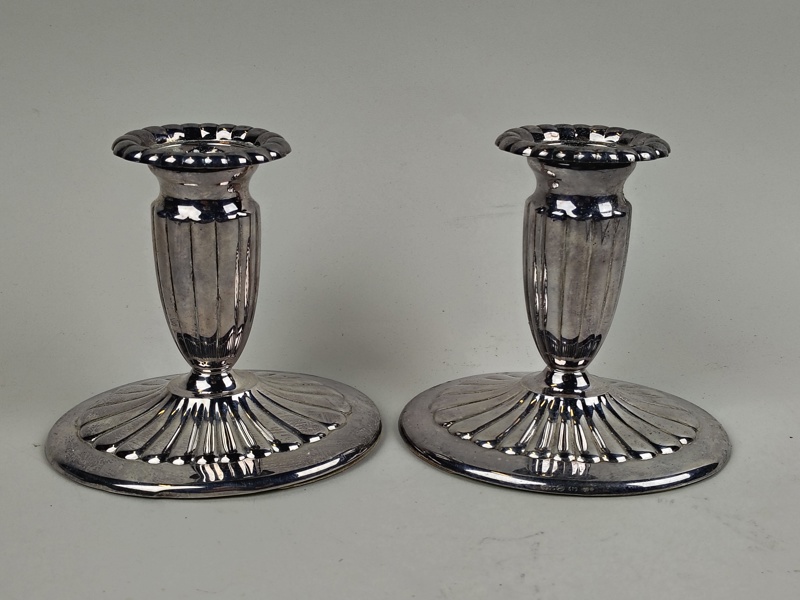 Silverljusstakar, par