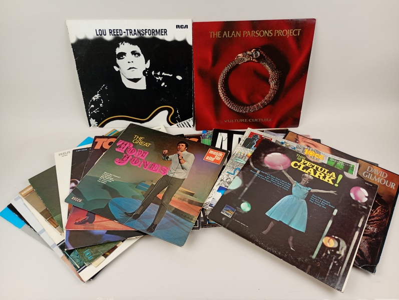  Parti LP-/vinylskivor, bl.a. Alan Parson Project, Lou Reed m.fl.