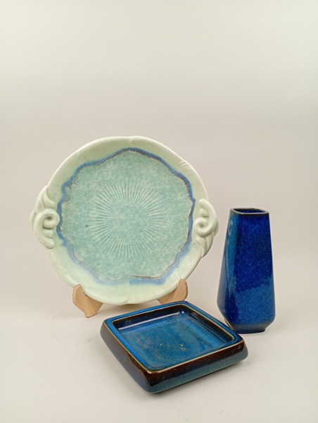 KEramik 3 delar bl.a. "Lagun" Sven Jonsson Gustavsberg