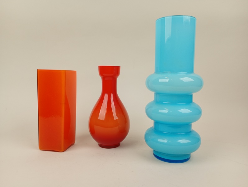 Retrovaser, glas bl.a. Ryds glasbruk