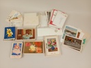 Parti vykort & kuvert, oanvända bl.a. Jul/påsk