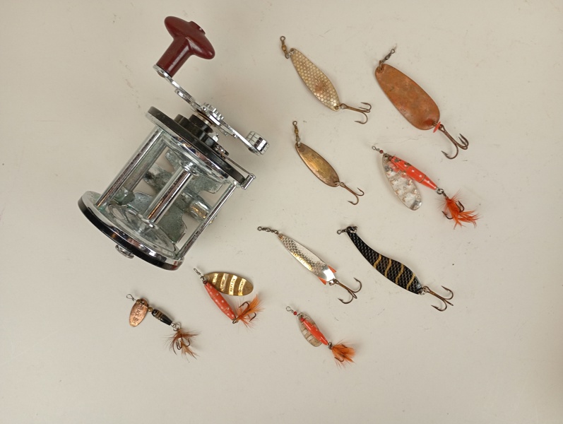 Fiskerulle & drag bl.a. Abuf