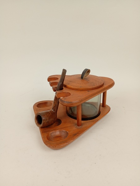 Pipställ & pipa, teak