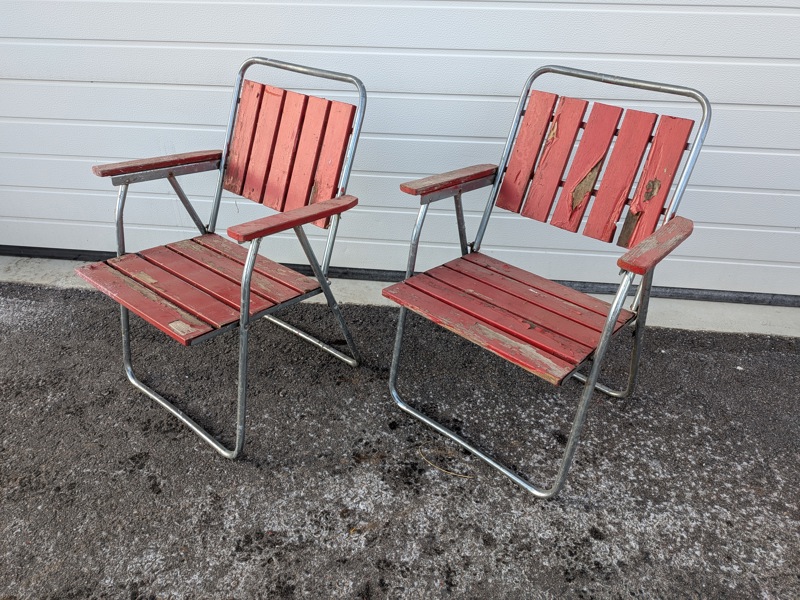 Fällstolar/Trädgårdsstolar 2 st