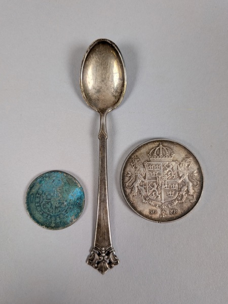 Silver 3 delar bl.a. Jubileumsmynt