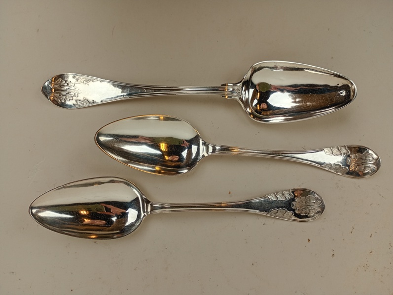 Soppskedar, Silver 3 st bl.a. Anders Wessman Kristianstad