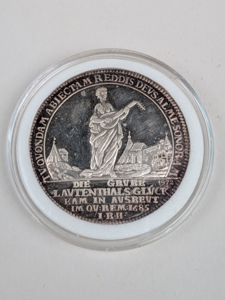 Minnesmynt Silver, 1972 1 Thaler