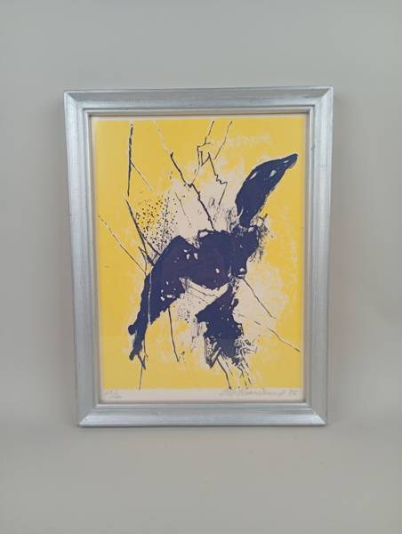 Färglitografi, Olle Svanlund, signerad & numrerad