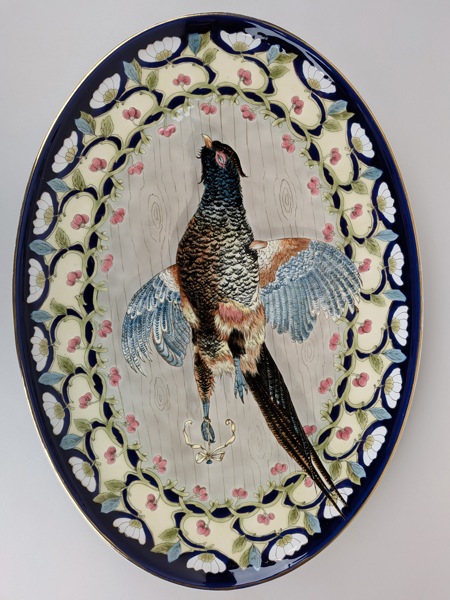 Stort uppläggningsfat, Rudolf Ditmer Erben, Tjeckoslovakien, Sekelskifte