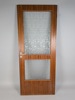 Innerdörr med dekorerat glas, ca 1950-/1960-tal, Svenska Dörr AB Nybro