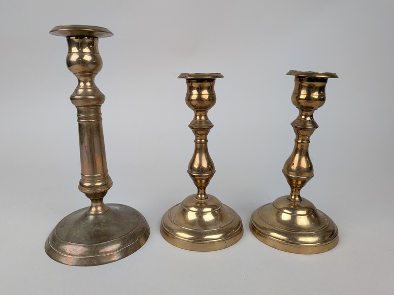 Mässingsljusstakar bl.a. Skultuna