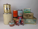Parti Plåtburkar bl.a. Kaffe
