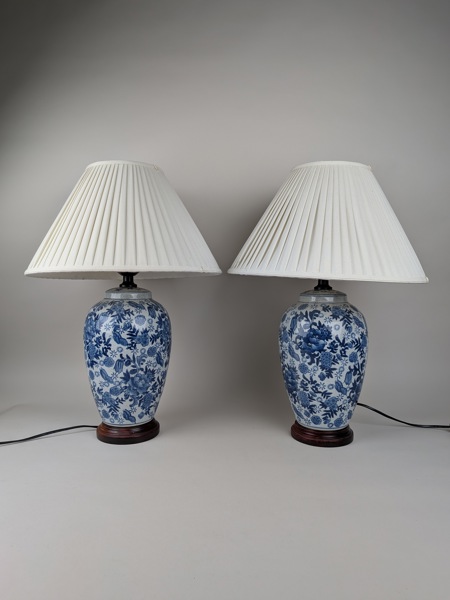 Bordslampor, par Porslin