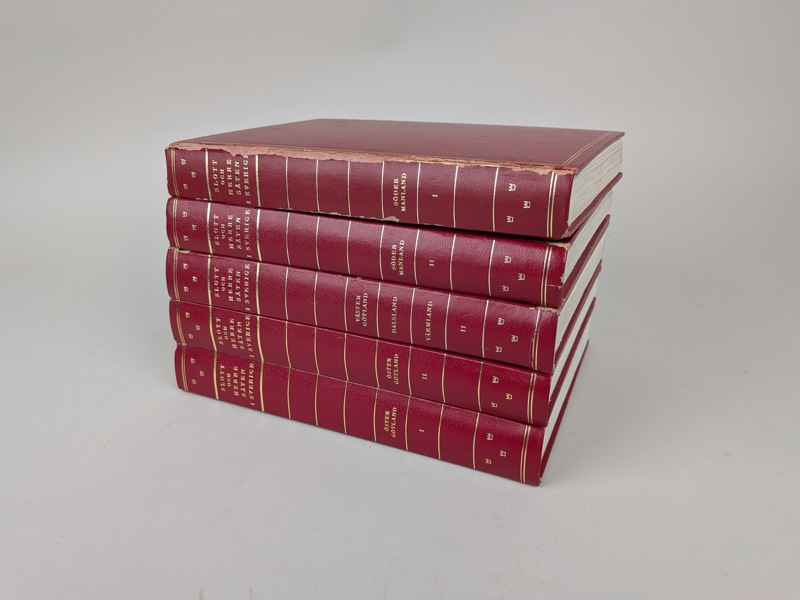 Böcker, "Slott & Herresäten" 5 st