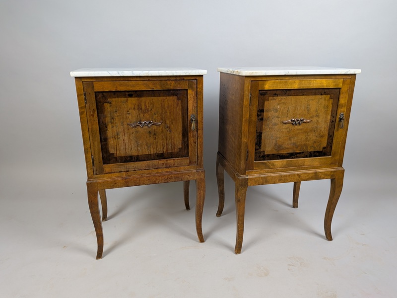 Sängbord, Par Marmorskiva