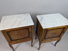 Sängbord, Par Marmorskiva