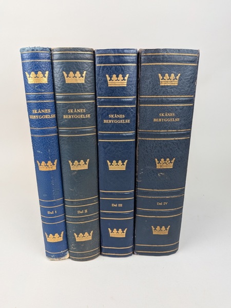 Böcker, "Skånes Bebyggelse" 4 st, 1950-/1960-tal