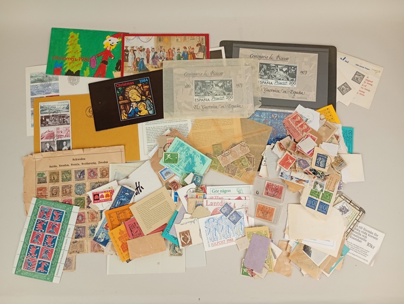 Parti frimärken, häften mfl. Sverige