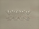 Glas, slipad dekor 9 st