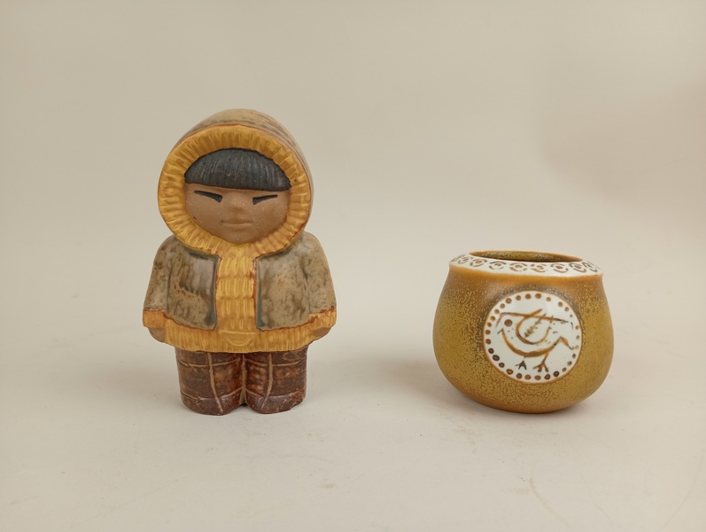 Figurin & vas, Lisa Larson Gustavsberg