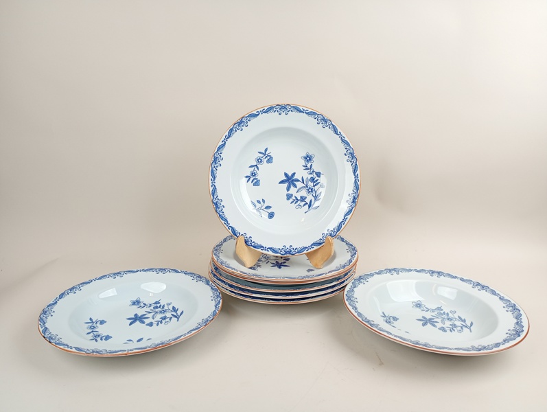 Djupa Tallrikar, "Ostindia" Rörstrand 8 st