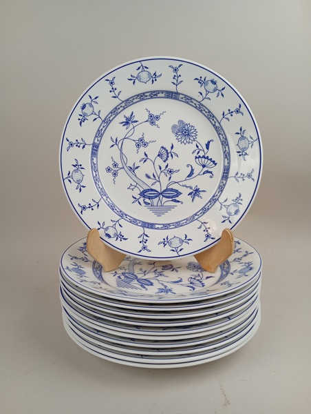 Mattallrikar, "Dresden" Gustavsberg 11 st