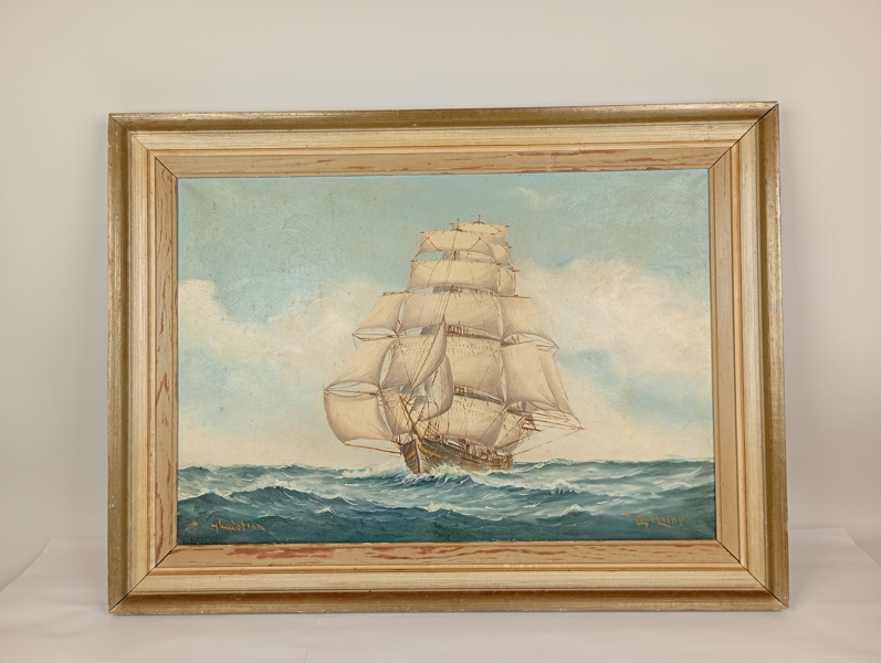 Olja på duk, Signerad, oidentifierad konstnär