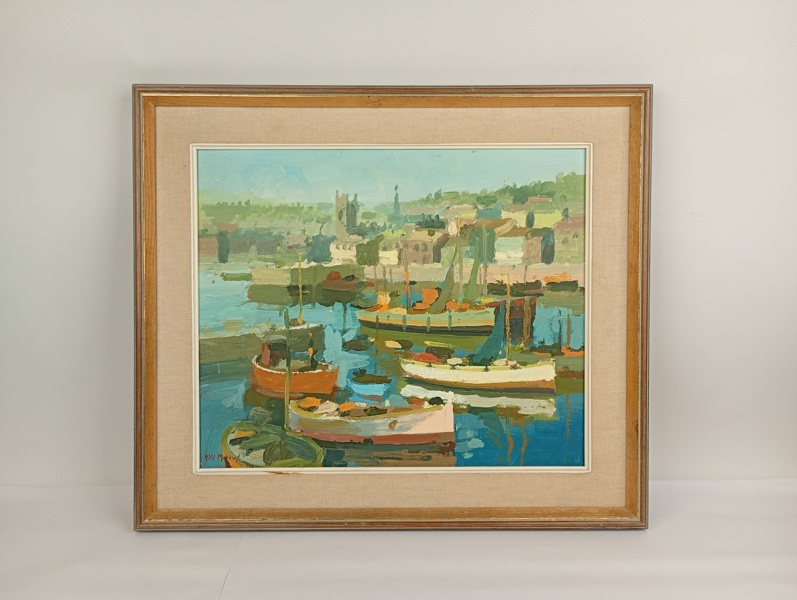 Olja på pannå, Nils Marcus, signerad