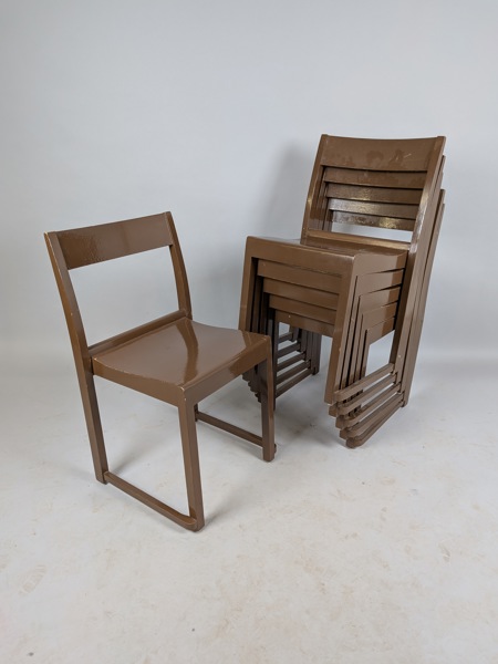 Stolar 6 st, "Orkesterstolen" Sven Markelius