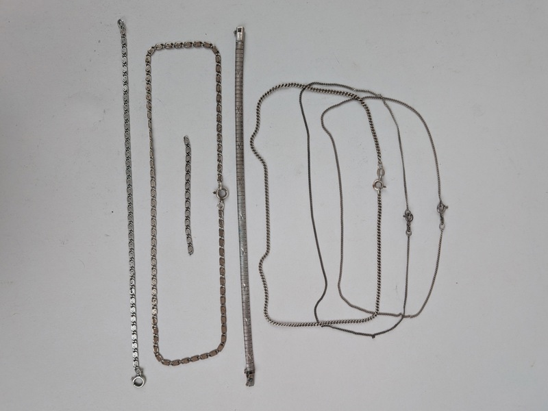 Silverarmband & halsband