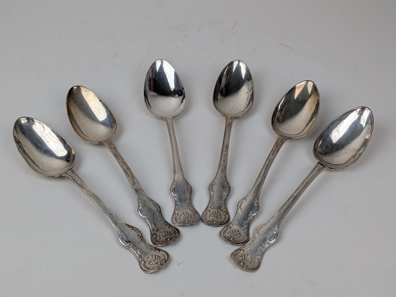 Matskedar, Silver "Engelsk snäcka" S. Svensson Kristianstad 1864