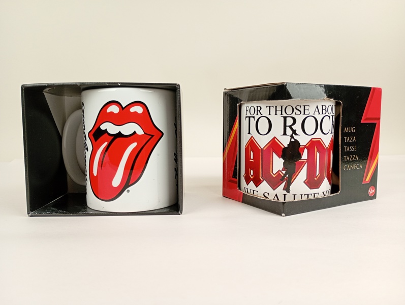 Kaffemuggar, AC/DC  & Rolling Stones