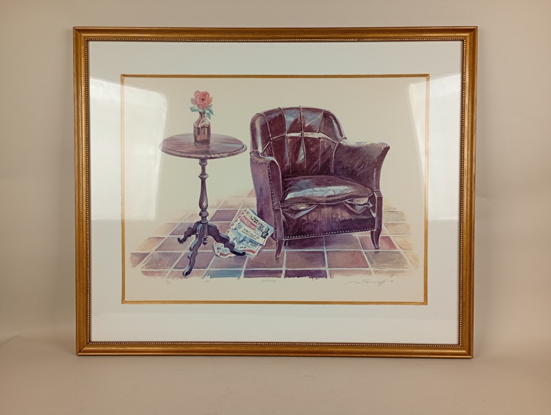 Färglitografi, Mary Grouleff, signerad & numrerad