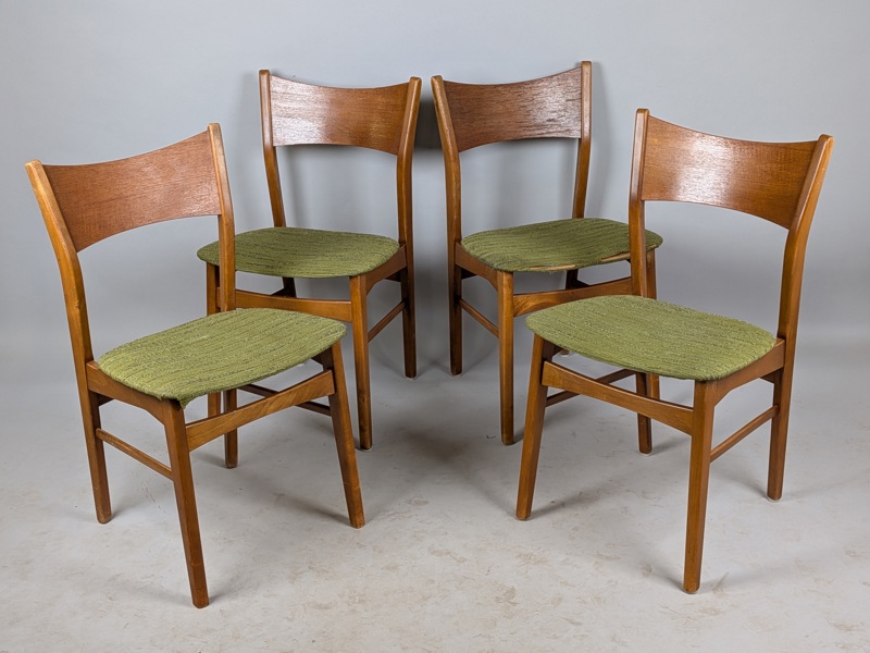 Stolar, "Ole" IKEA 4 st Teak & Bok