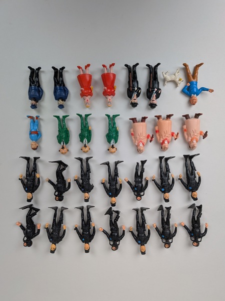 Parti figuriner, Tintin Esso Belvision 1973, 29 st