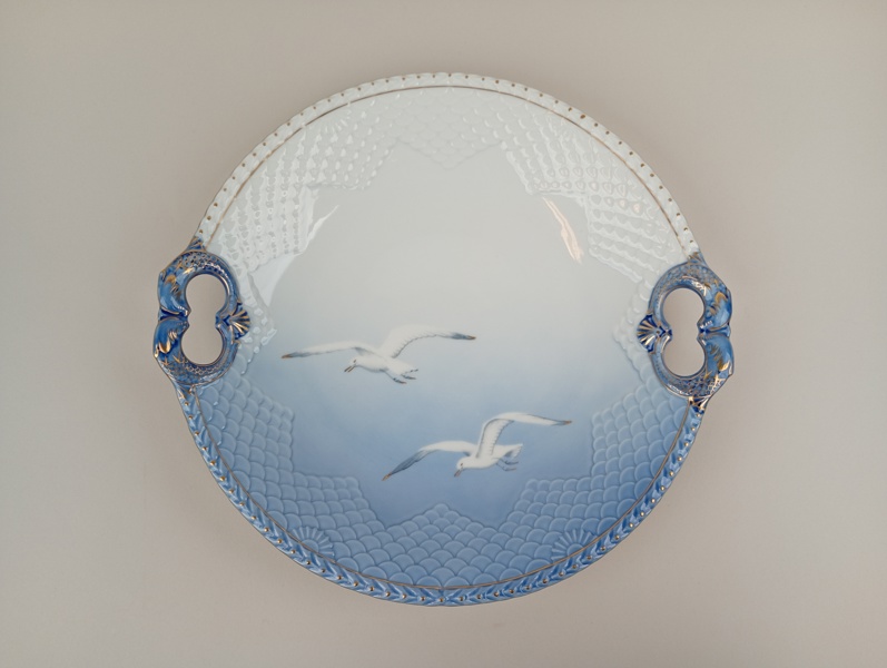 Uppläggningsfat, "Blå måsen" Bing & Gröndahl Danmark