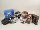 Parti kameror och kikare bl.a. Canon